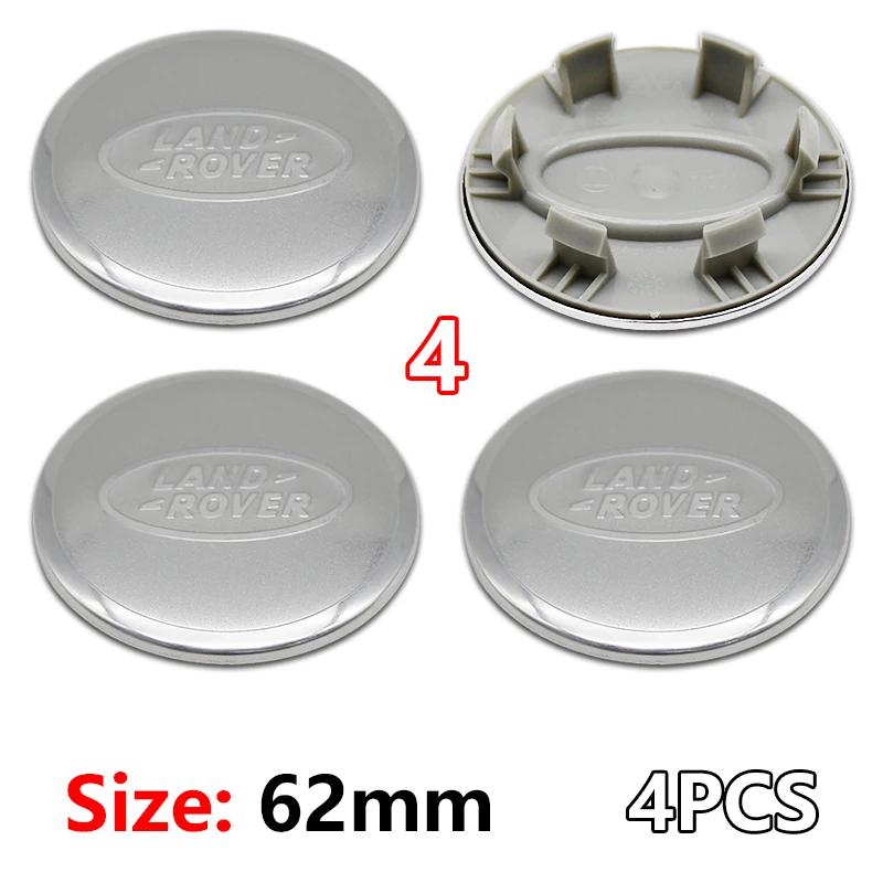 4Pcs 62mm For Land Rover Car Styling Car Wheel Center Hub Cap Covers Badge Range Rover L322 L405 Freelander Discovery SVR Evoque wsvz7
