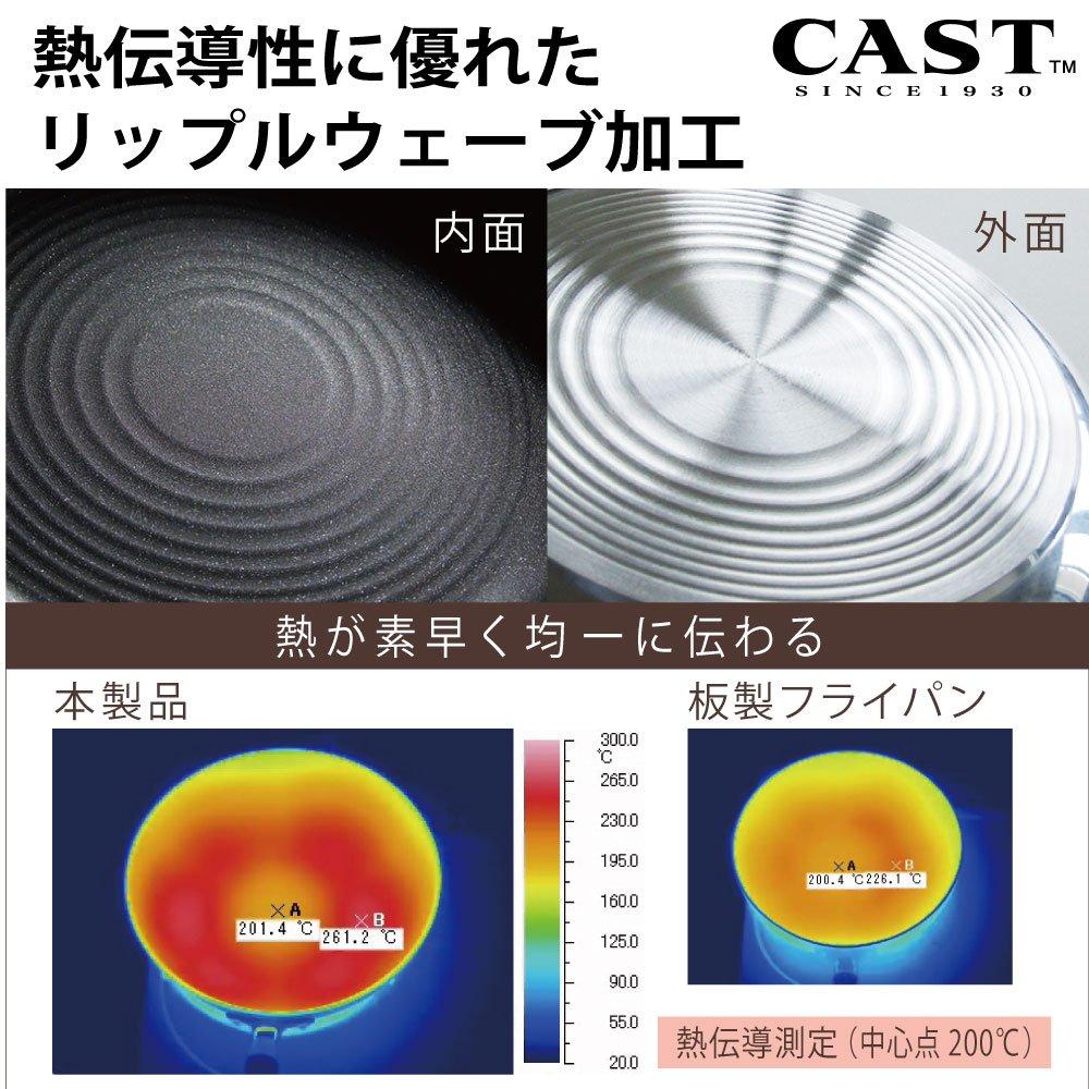 Hokuriku Aluminum Frying Gas Made In Uniform Heating On All Time Saving Frying Durable Frying Pan Made In Japan Made of Cast Resistant To Heat Wooden