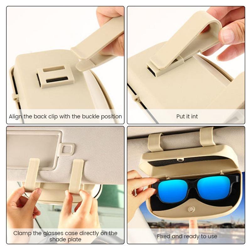 Универсальный автомобильный козырек для очков, многофункциональный магнитный многоразовый автомобильный держатель для солнцезащитных очков, держатель для очков, автомобильные аксессуары