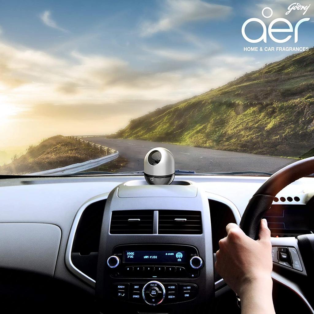 Godrej Ароматизатор для автомобиля Aer Twist Мускус После дыма 45г Долговечный Защищенный от проливания Аромат для приборной панели