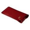 Am De Mas Eyeglass Tochigi Genuine Made In Snap Double Case, Leather, Leather, Japan, Slim, Simple, Stylish, Closure, Red, GC-024