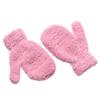Boys Girls Winter Lovely Soft Warm Baby Candy Color Coral Plush Mittens Full Fingers Kids Gloves