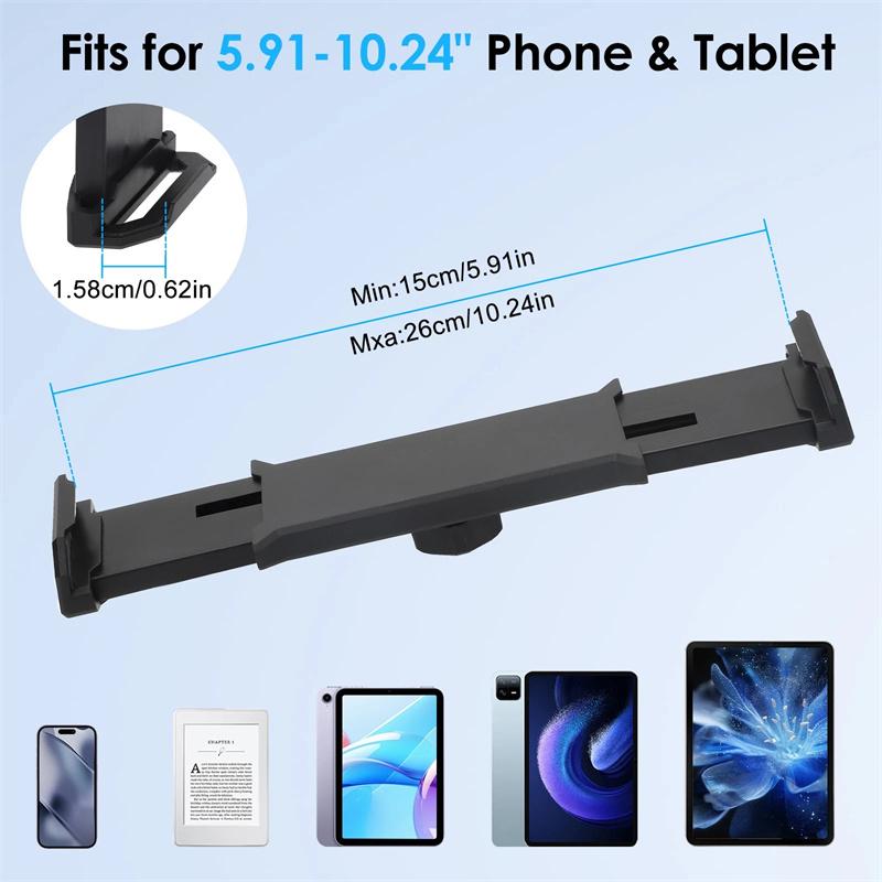 Mic Music Stand Tablet Phone Holder Aluminum Mountfor 4.7-13.5" Ipad Pro Air Iphone Surface