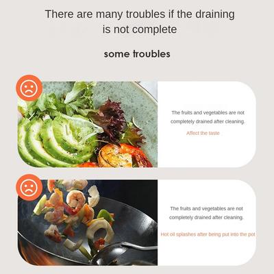 Кухонные принадлежности Эффективная дегидратация Экономия времени Портативные популярные кухонные гаджеты Практичная продуманная вращающаяся сушилка Сушилка