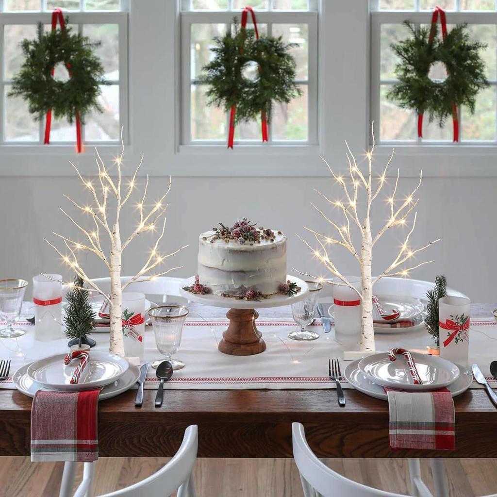 Светодиодная праздничная подсветка для интерьера «Береза» — рождественская атмосфера и декор спальни