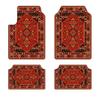 Bohemian Car Floor Mats 4 Pieces Set Dirt Resistant Wear Resistant Backing Universal Fit For Cars SUVs Trucks Auto Accessories