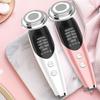 Red and Blue Light Introduction Warm Introducer 7 Mode EMS Ultrasonic Face Lift Firming Beauty Instrument