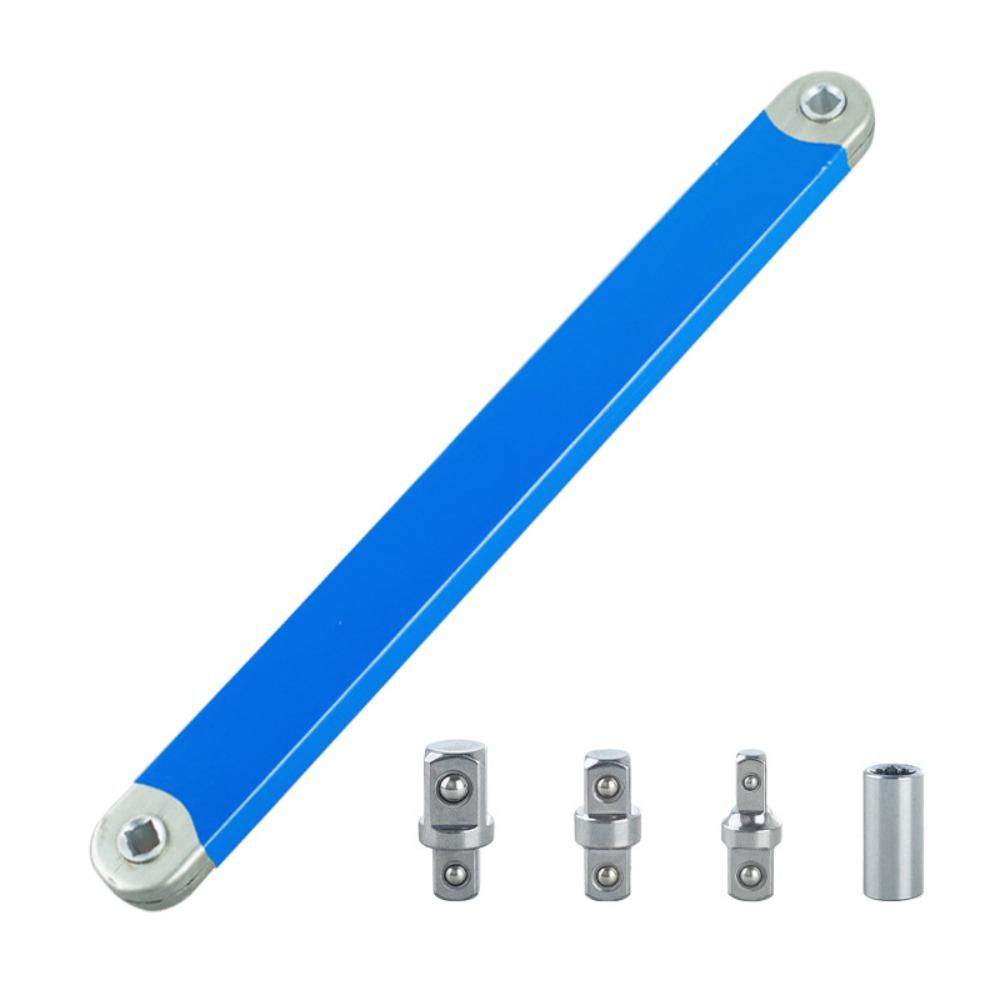 Steel Offset Extension wrench Double Head Ratchet Repair Tools New Wrench Socket  Hone