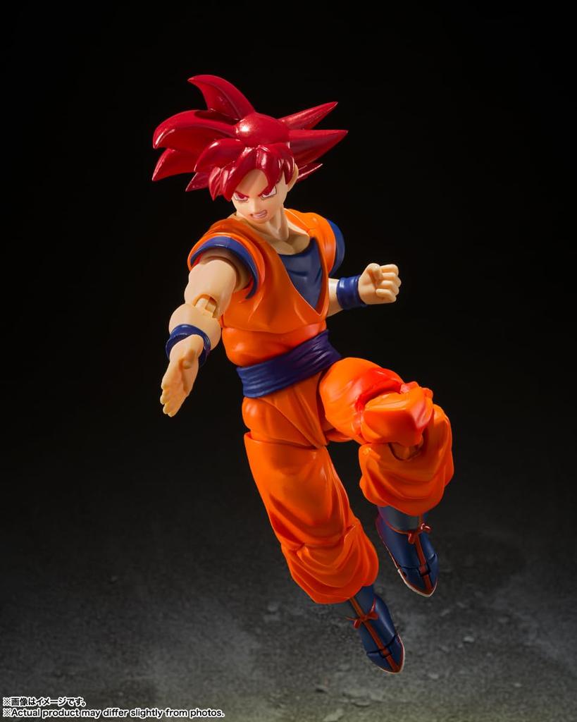 TAMASHII NATIONS Dragon Ball Super Super Saiyan God Son Goku The Saiyan God of a Righteous Heart 140 мм ПВХ ABS окрашенная подвижная фигурка SHFiguarts - -