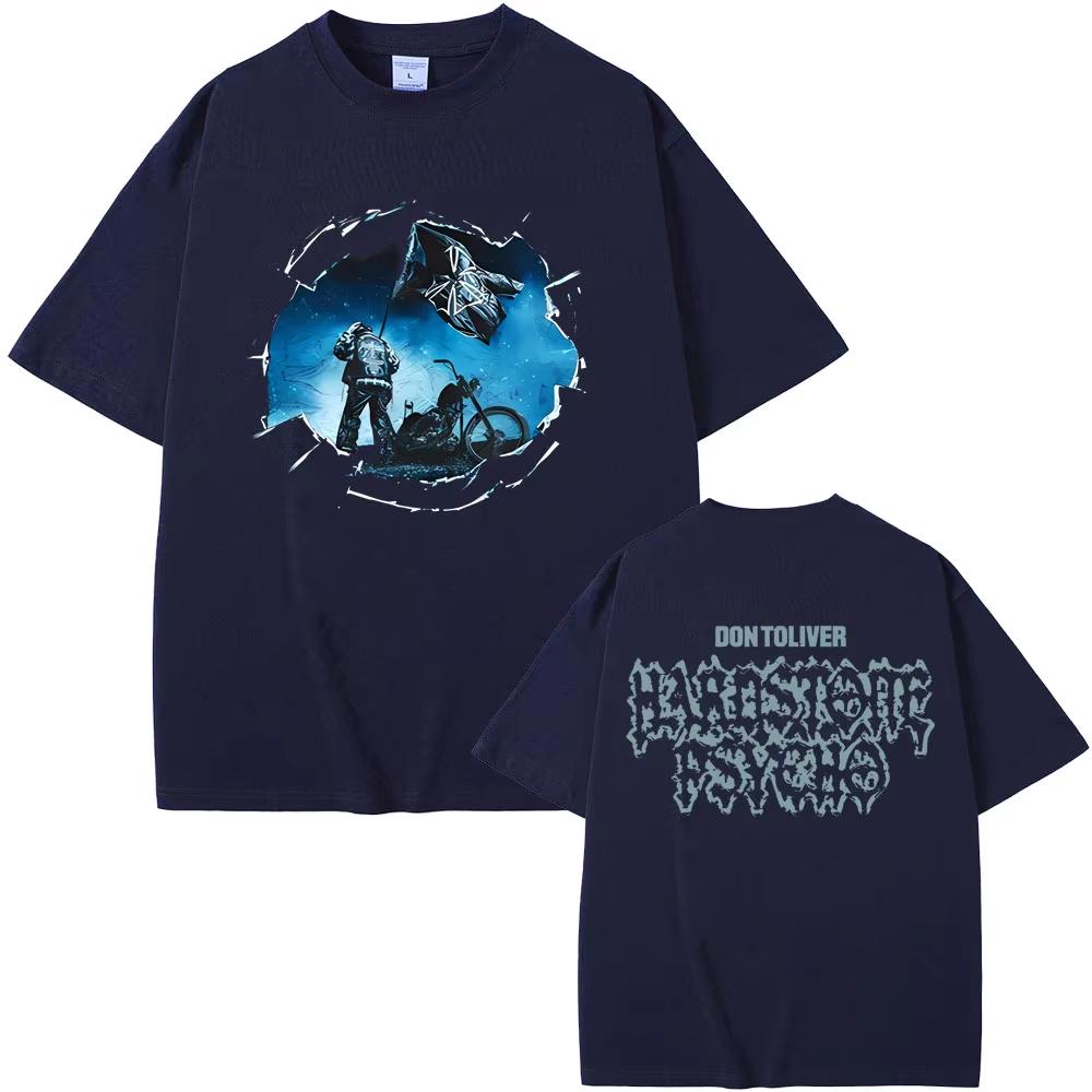 New Hot Sale Rapper Don Toliver Hardstone Psycho Album Double Sided Print Tshirt Men Womens Hip Hop Fashion Oversized Tshirts