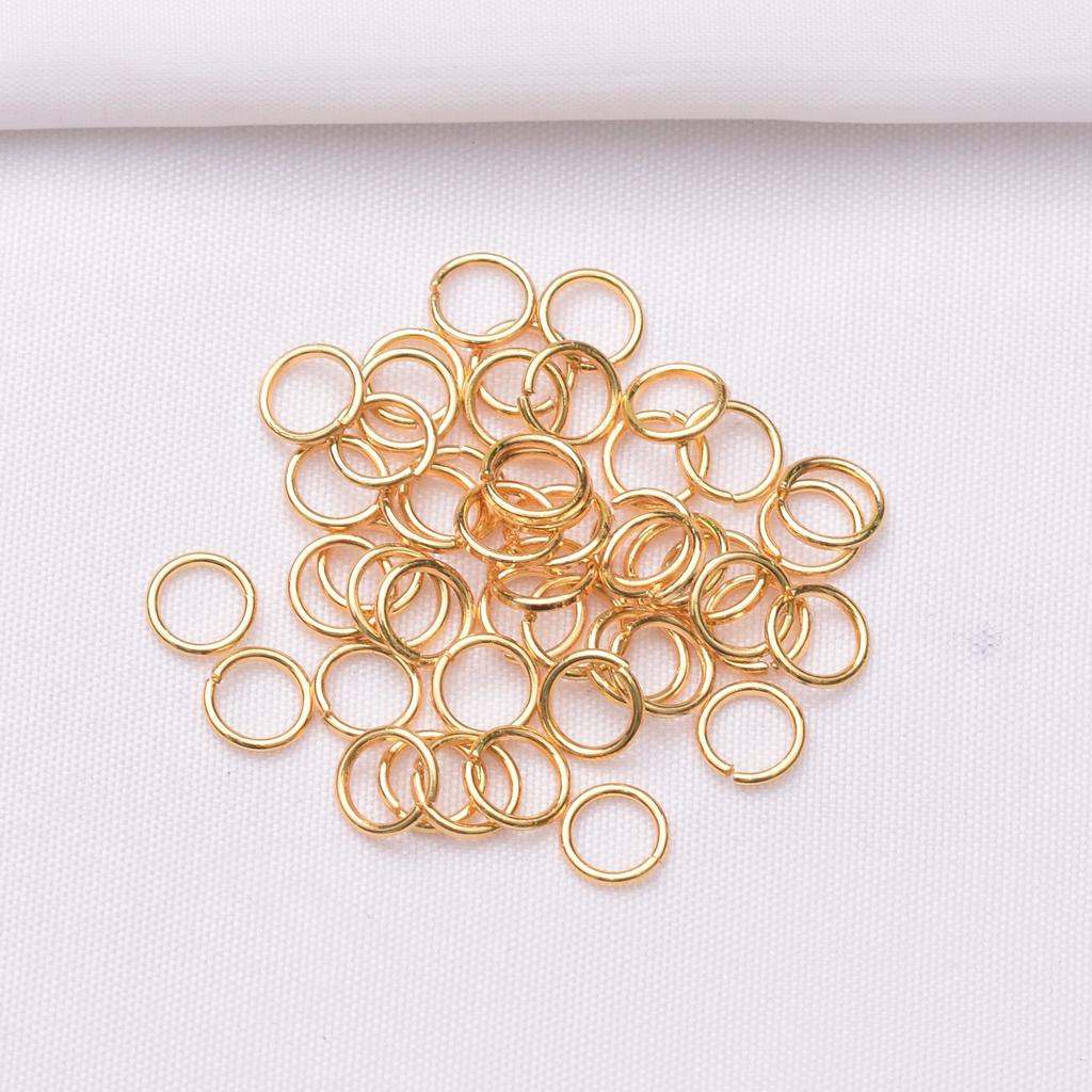 10 г 18-каратного золота сумка цвет удерживающий открывающееся кольцо Diy ожерелье браслет соединительный закрытый материал кольца застежка открывающееся кольцо