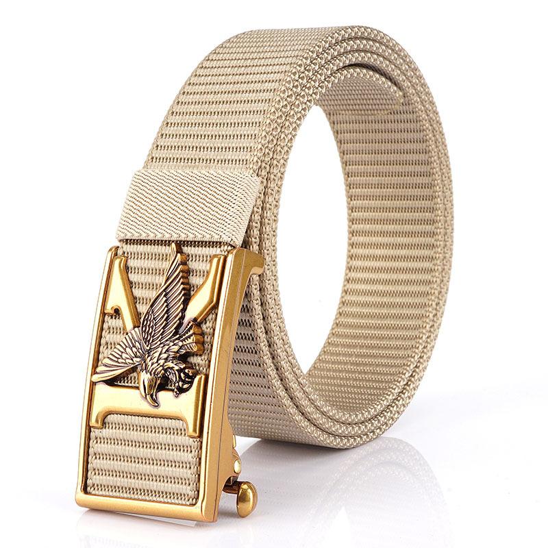 Высококачественная беззубая автоматическая пряжка, нейлоновый пояс, внутренняя одежда, свободно регулируемый индивидуальный ремень с летающим орлом, тактические брюки
