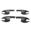 8Pcs Carbon Fiber Style Car Door Handle Bowl Cover Trim For Mazda 3 BP -2024