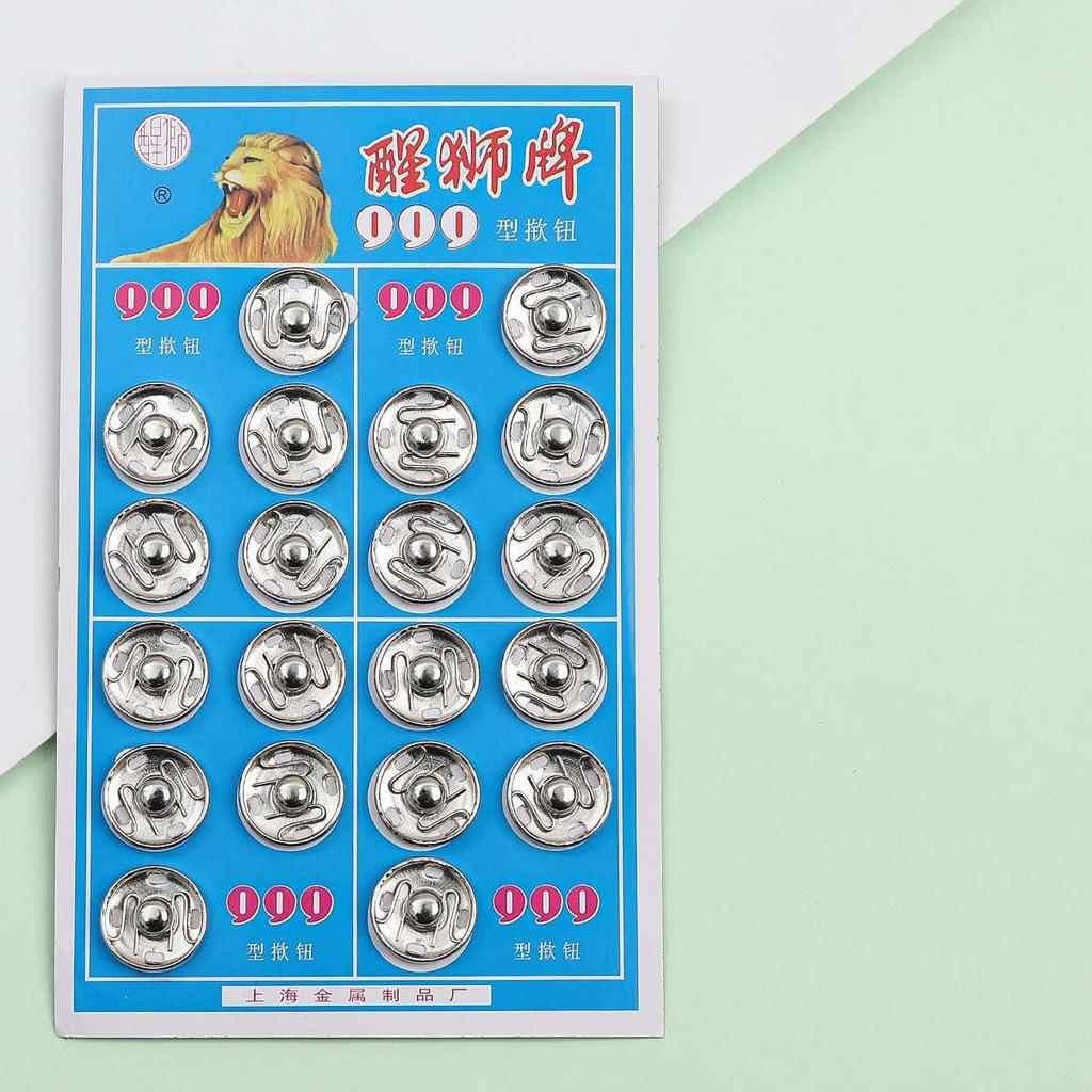 Small Metal Snap Fasteners Press Button 8/12/16/18/20mm Black Silvery Clothing Accessories Sewing Embedded Buckle