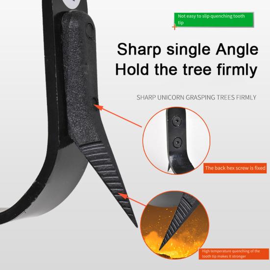 Набор инструментов для лазания по деревьям Стальные шипы для лазания по деревьям Регулируемая страховочная привязь для лазания с усиленными ножными ремнями Оборудование арбориста для лесозаготовки Фрукты