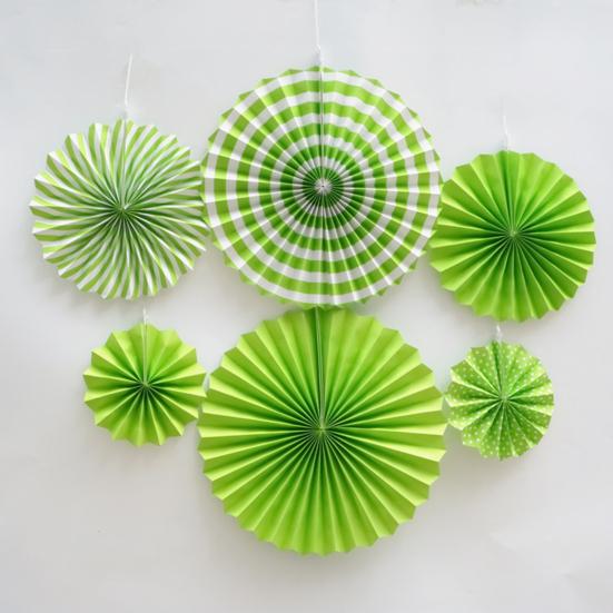 6 шт. бумажный веер настенное украшение фон потолочные подвесные украшения для осенней вечеринки детский душ выпускной день рождения свадьба