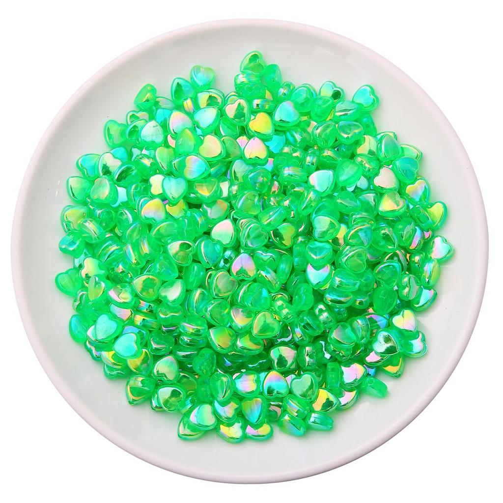 100 шт. AB цвет пятиконечная звезда в форме сердца акриловые свободные бусины-разделители для изготовления ювелирных изделий