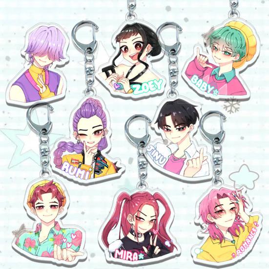 Брелок Охотники на ведьм Yousheng Богатая детализация персонажей Легкий портативный брелок Яркий цвет Аниме девушка Шарм Держатель для ключей