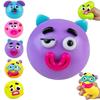 Funny Dog Face Changing Rainbow Squeeze Toy Slow Rebound Stress Relief Toy