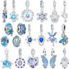 Новые Оригинальные Медные Синие Шармы Святая Мать Ладонь Сердце Кот Бусины Подвески Подходят для Браслета Ожерелья DIY Ювелирные Изделия Подарок