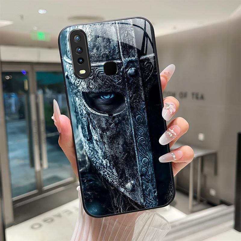 Красивый Цветок Милые Кошки Чехол Для Vivo Y11 2019 1906 Y12 Y17 Y15 Y19 Закаленное Стекло Чехол Для Телефона Защитная Крышка Жесткий Корпус