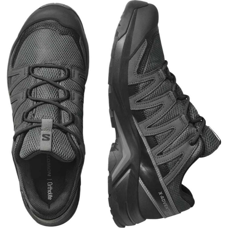 SALOMON X Adventure Низкие альпинистские ботинки Мужские черно-серые кроссовки 478092