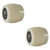 2Pcs Pallet Truck Wheel Sturdy for Pallet Truck Forklift Parts with Bearings Ground Bull Cart CNC Guiding Wheel Forklift Wheels