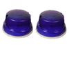 2Pc Blue Round LED Marker Indicator Tail Lights 24V – Universal Trailer RV Truck Tractor Lights Compatible with Hinomoto Kubota Iseki Yanmar