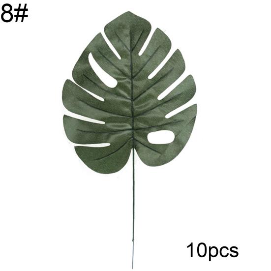 10 шт. искусственные растения поддельные листья монстеры для декора стен гостиной и вечеринки