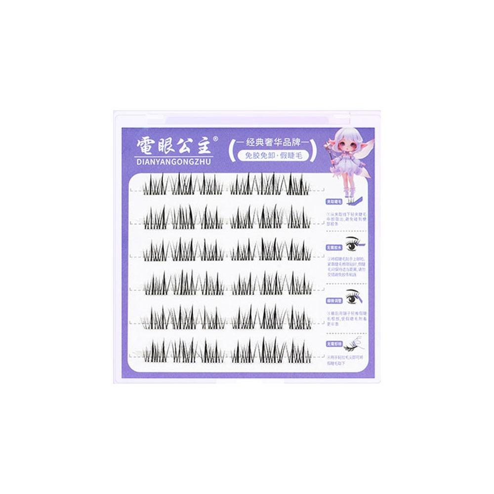 Густые накладные ресницы без клея, долговечные, сегментированные, пучки ресниц для женщин и девочек