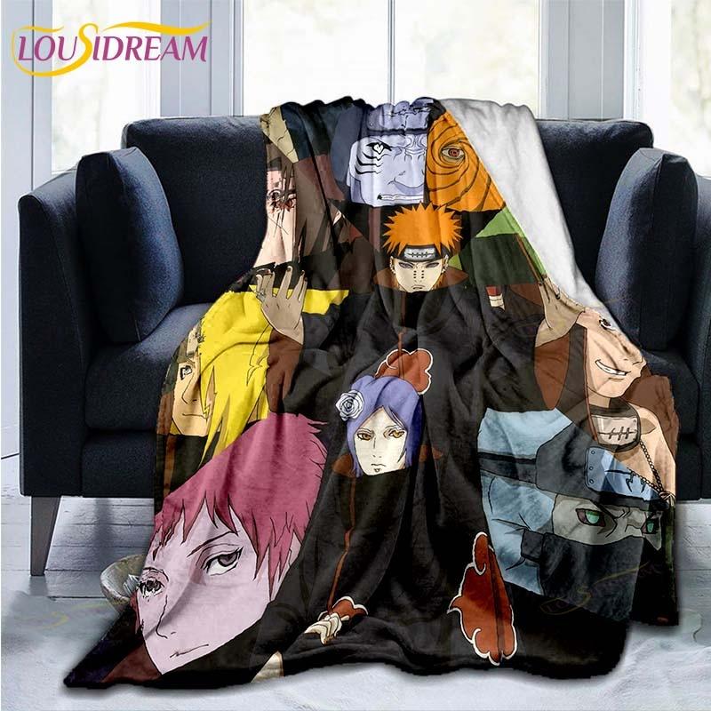 Одеяло с рисунком Наруто, пододеяльник для дивана, дорожное постельное белье, фланелевое одеяло, покрывало