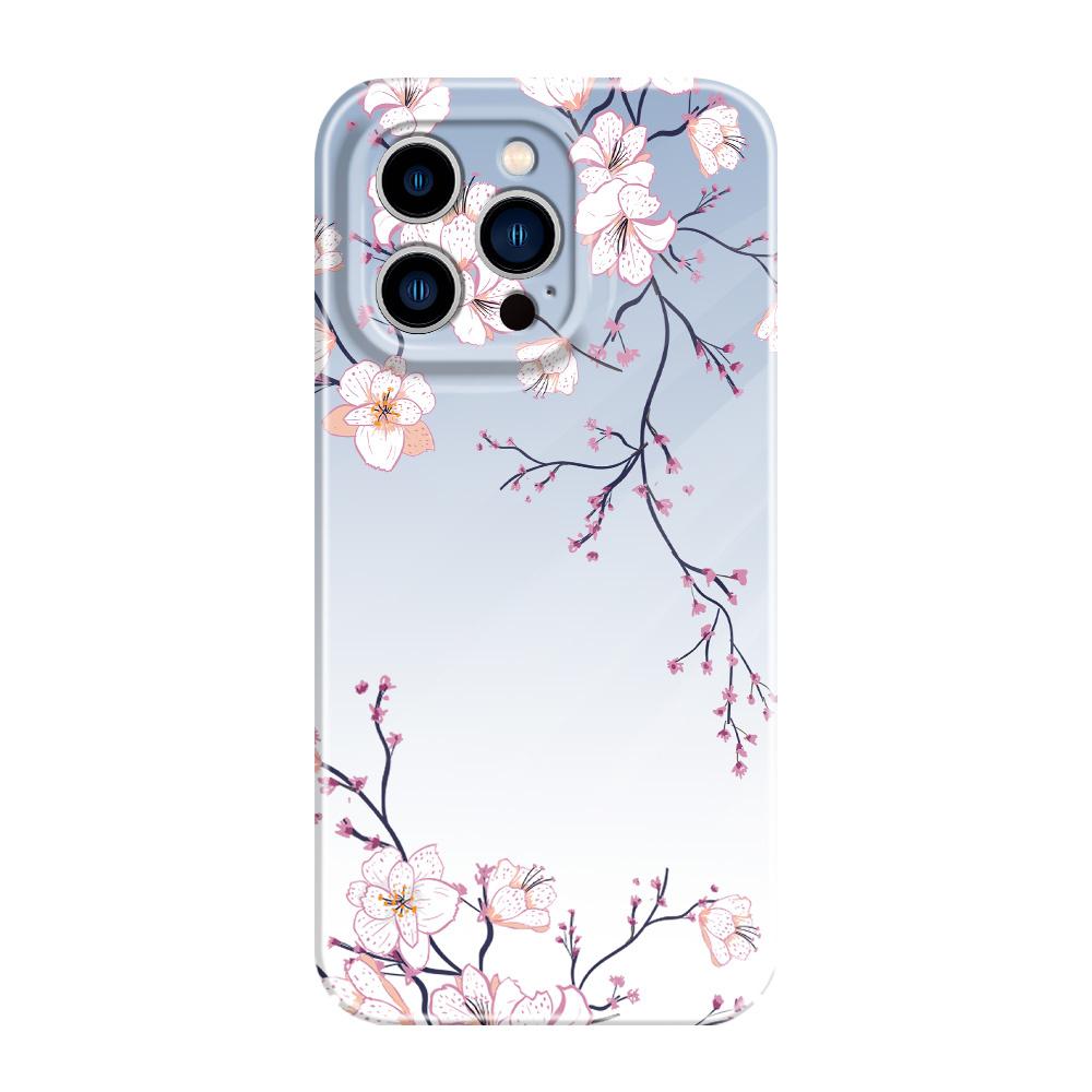 Красивый чехол для телефона 'Зимний жасмин' для iPhone 13 12 11 7 8 6 6S Plus Pro Max Mini X XS XR SE 2020 2022 Пленка Жесткий чехол