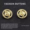 10 шт. Металлические пуговицы Круглые Золотые Изысканные Пальто Тренч Шерстяная одежда Куртка Пуговицы высокого класса Daquan