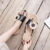 Fashion Woman Slippers Flowers Sandals Flops On Beach Shoes For Women Flip Slides Cheap Premium 2024 Luxury Liquidation Sale