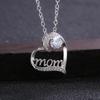 Silvery Color Mother Day Necklace For Women Mother Trendy Heart Shaped MOM Choker Chain Necklaces Charm Party Jewelry Gifts