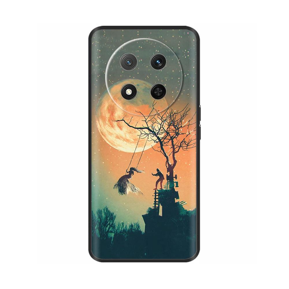 Чехол для Honor Magic7 Lite 5G Цветочный Мягкий Силиконовый Чехол Для Coque Honor Magic7 Lite Чехол Magic 7 Чехол для Телефона Magic7 Pro