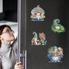 6Pcs Diamond Painting Refrigerator Magnets Cute Diamond Painting Magnets Diamond Art Magnets DIY Art Crafts for Adults Beginners