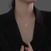 Silver 925 Cubic Zirconia Cross Feminine Chain Necklace N062
