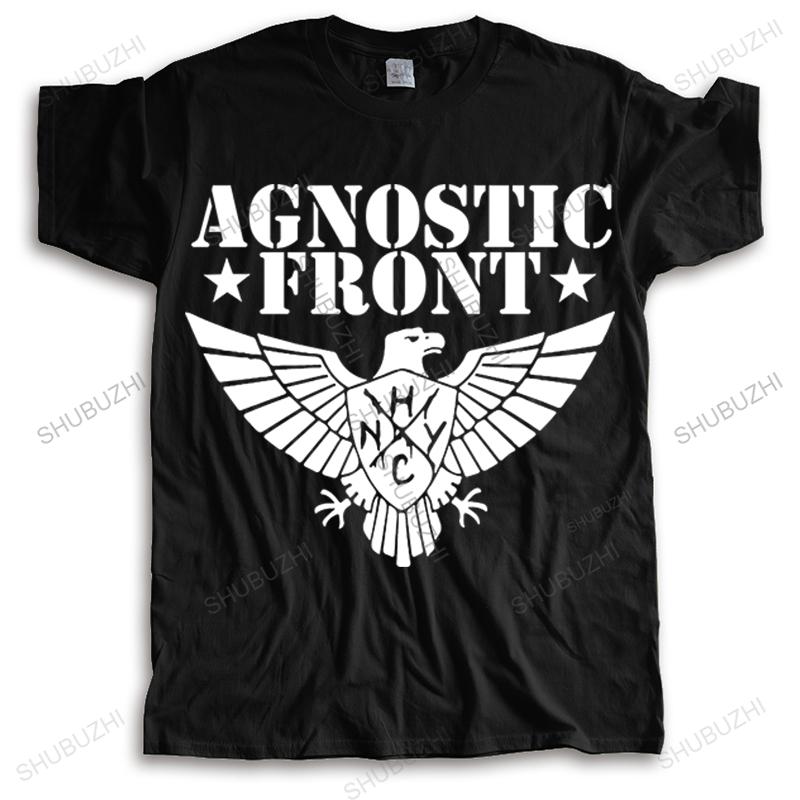 man summer short sleeve t shirt fashion funny tee tops AGNOSTIC FRONT drop shipping men cotton o-neck vintage loose teeshirt