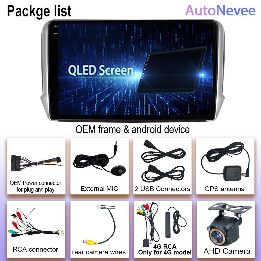 Android Car Stereo Multimedia Player For Peugeot 2008 208 1 2013 - 2020 GPS Navigation Carplay Android Auto Wifi No 2din DVD