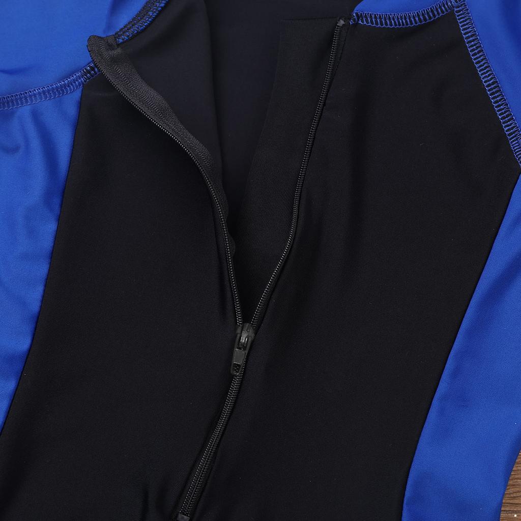 Купальный костюм унисекс для мальчиков и девочек с короткими рукавами и молнией, купальник Rash Guard