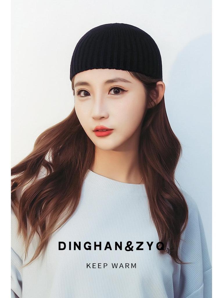 Мужская зимняя вязаная шапка-юппи из пряжи с сердцевиной для альпинизма и катания на лыжах