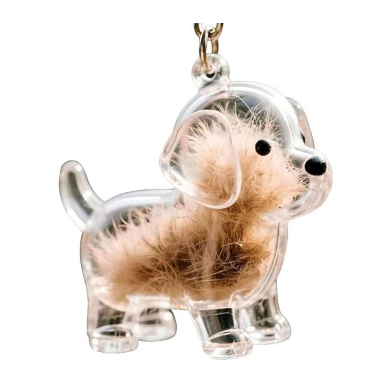 Pet Hair Remover Keychain Hidden Hair Collector Feature Reusable Easy To Clean Cat Dog Hair Collection Keychain