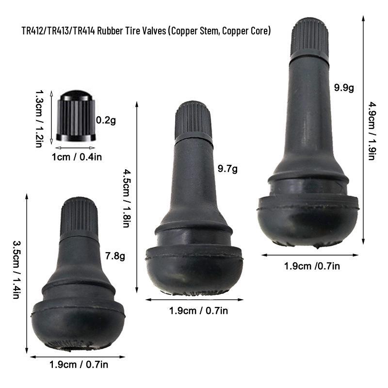 Ниппель для бескамерной шины TR412/TR414/TR415/TR418 - Резиновый штуцер для накачки