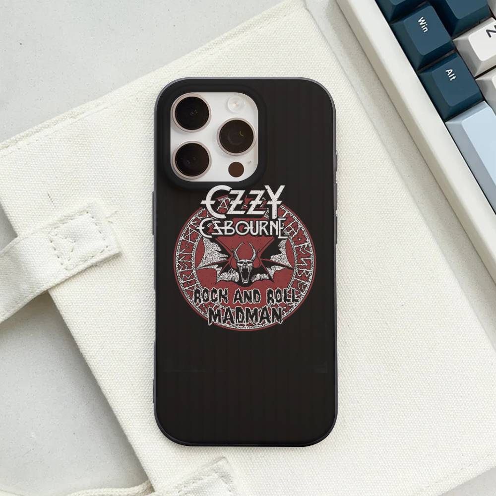 O-Ozzy Osbourne Band For IPhone 16 15 14 13 12 11 17 Pro Max Plus Wave Corrugated Phone Case Anti Drop Cover