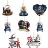 8PCS Nightmare Before Christmas Ornaments for Christmas Tree Decorations Gift