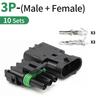 10 Sets Delphi GM Automobile Connector 1/2/3/4/6P 2.5 Series Electric Waterproof Harness Plug Terminal 12015792 12015793