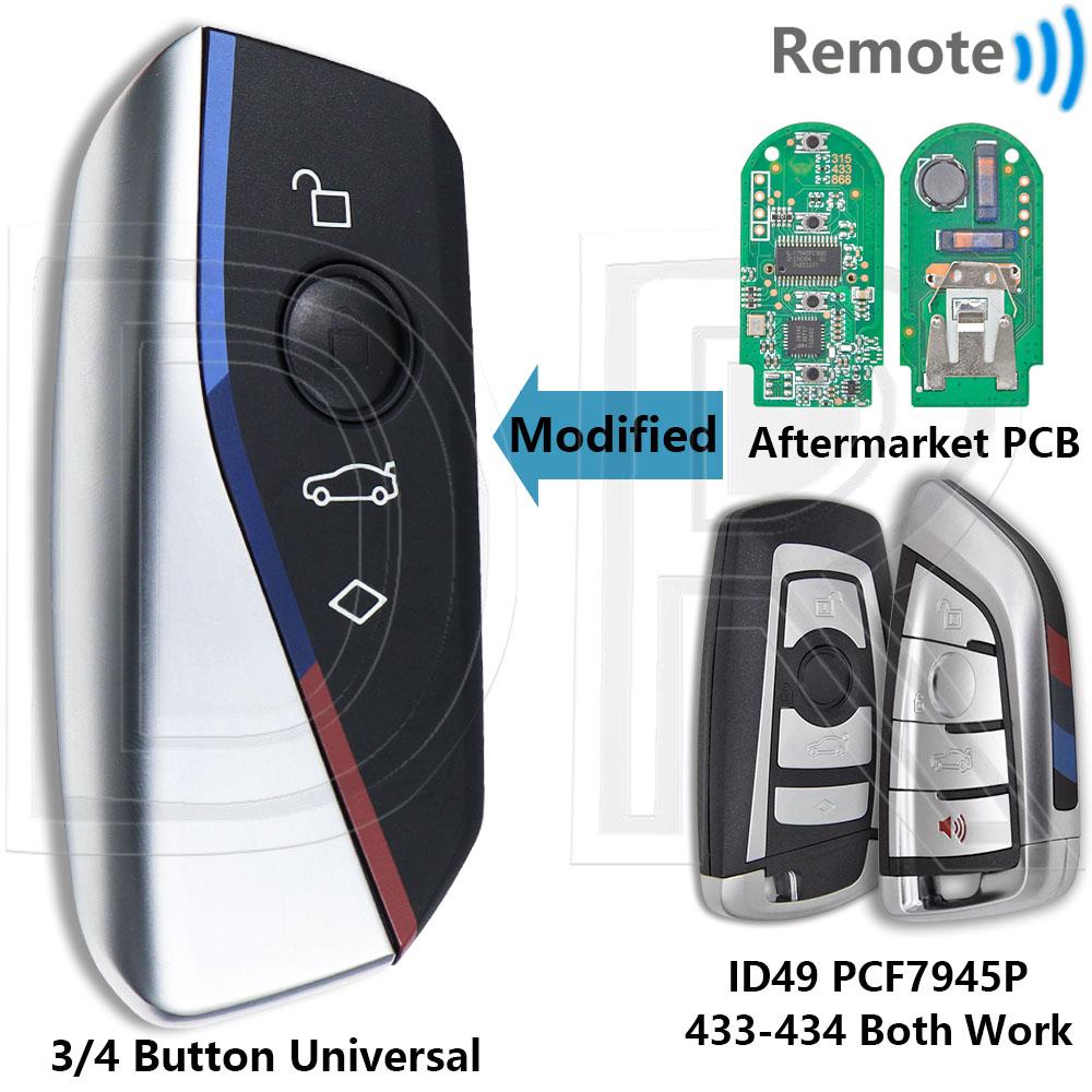 DR CAS4+FEM BDC Upgrade U Style ID49 PCF7945/53 315/433/868MHz Keyless Go Car Remote Key For BMW 1 3 5 6 7 Series F Chassis