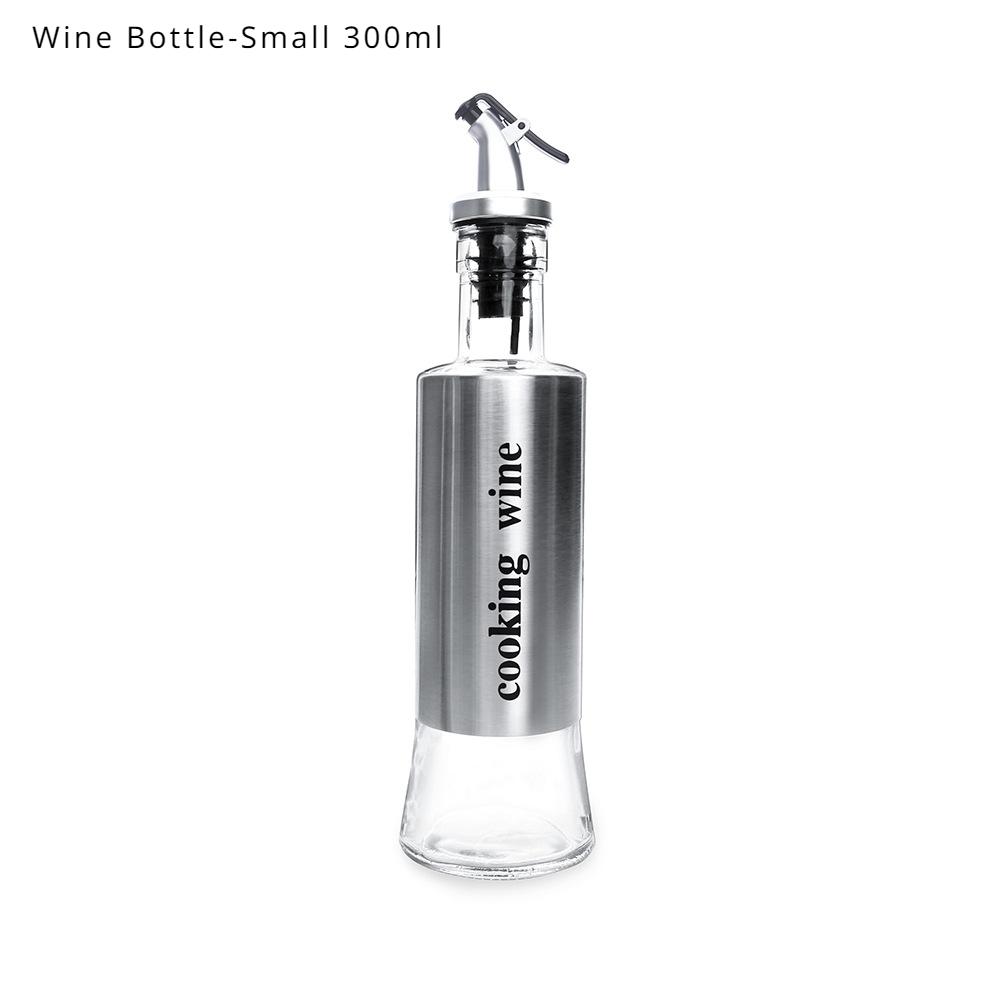 HANYANG Бутылка для приправ из нержавеющей стали Кувшин для масла Бутылка для соевого соуса Бутылка для уксуса Стеклянная бутылка Бутылка вина Банка для уксуса Бутылка для распыления масла