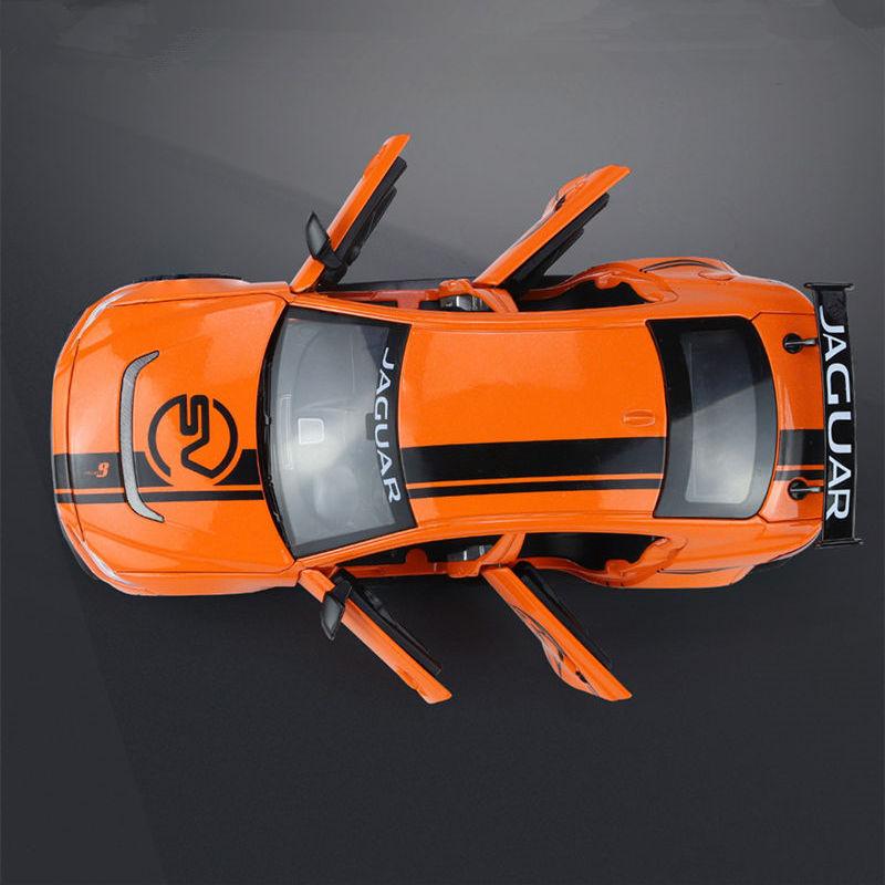 1/24 Jaguar XE SV Project8 Сплав Спортивный Автомобиль Модель Литьевой Металл Гоночный Автомобиль Модель Симуляция Звук Свет Коллекция Детская Игрушка Подарок